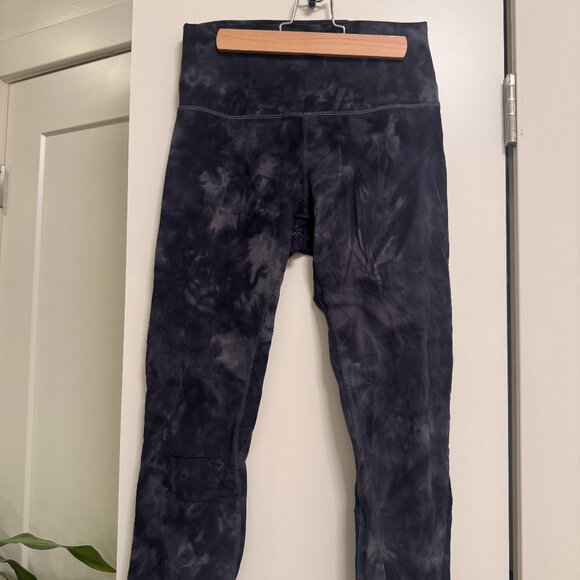 Lululemon Align HR Pant 23" in Diamond Dye Pitch Grey / Graphite Grey, Size 8 - Picture 1 of 5